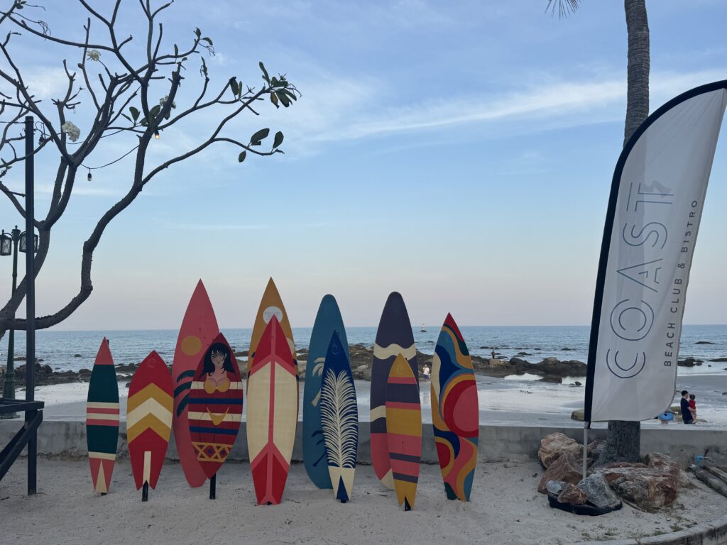 la plage de Hua Hin. ©Corine Moriou